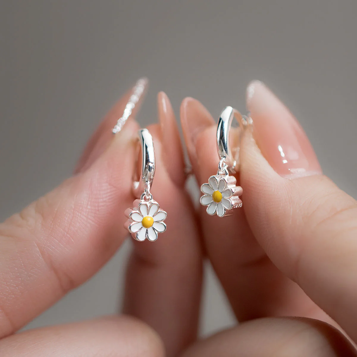 925 Silver Butterfly Pendant Earrings