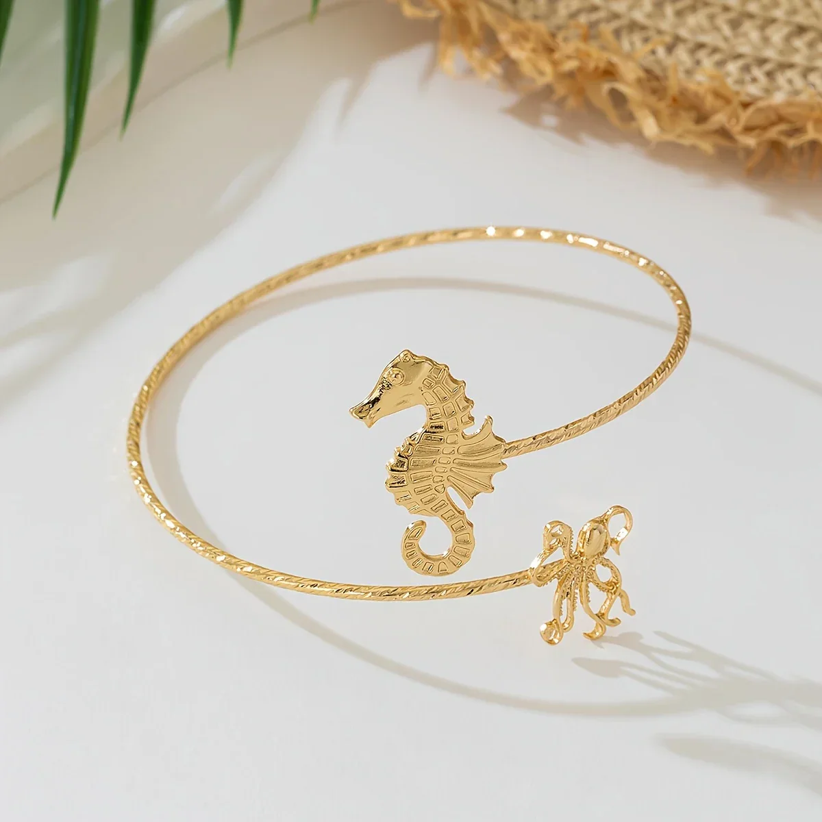Adjustable Gold Seahorse Bracelet - Image 3