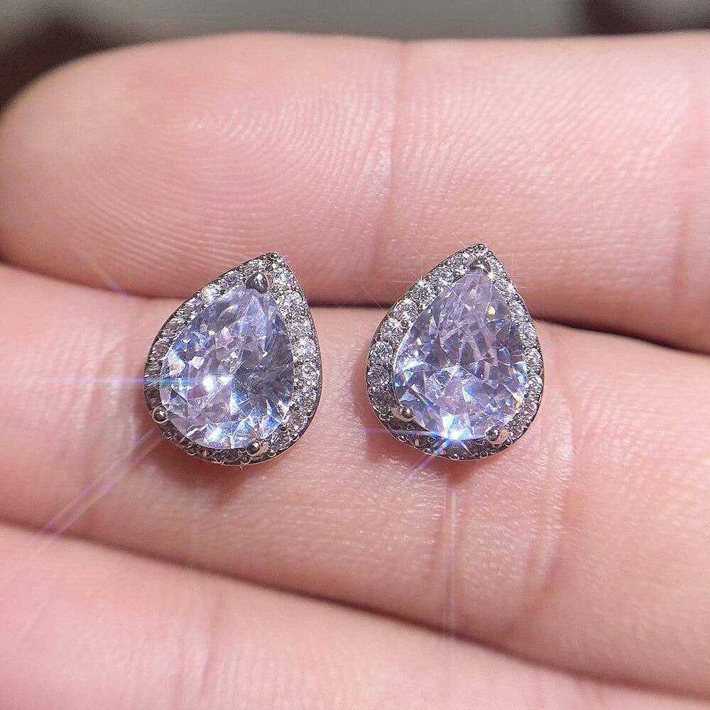 Aria Pear-Shaped Earrings - Image 2