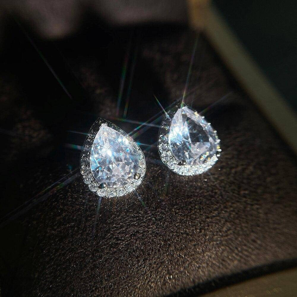 Aria Pear-Shaped Earrings - Image 3
