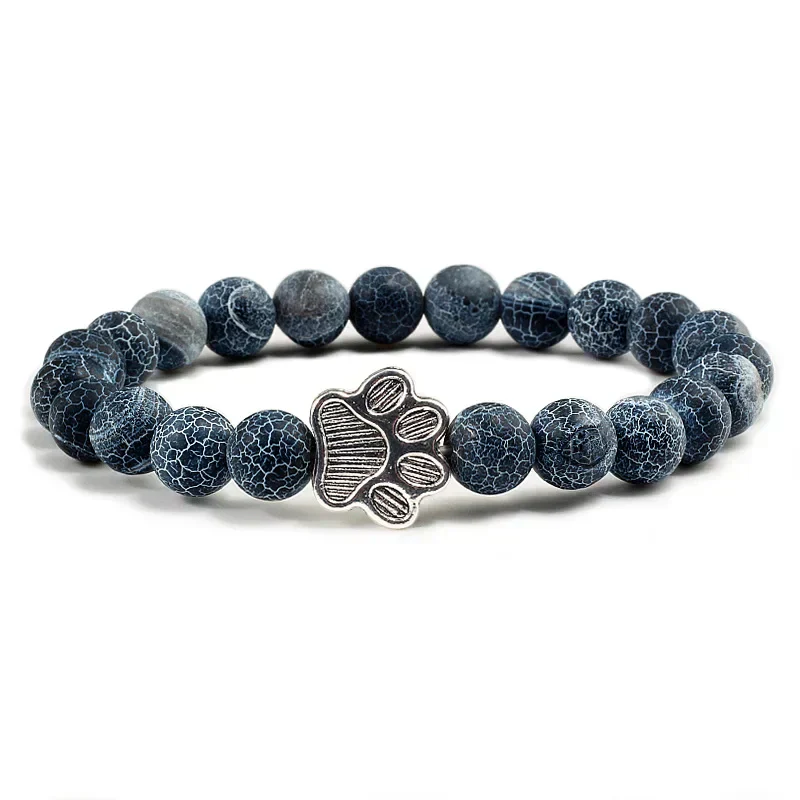 Beaded Paw Bracelet – Natural Stone Design - Image 17