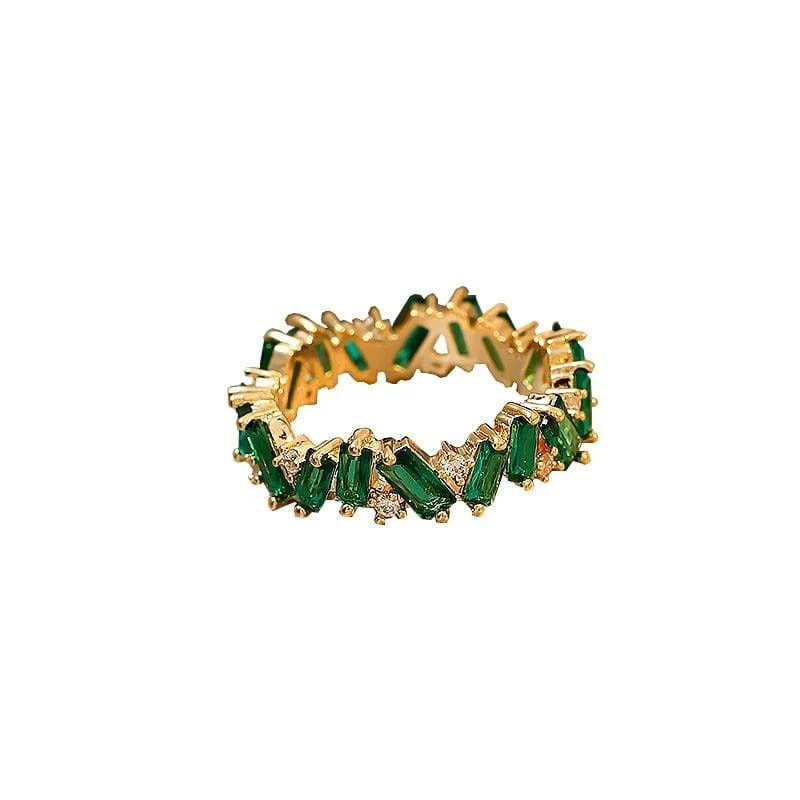 Bohemian Emerald Band Ring - Image 3