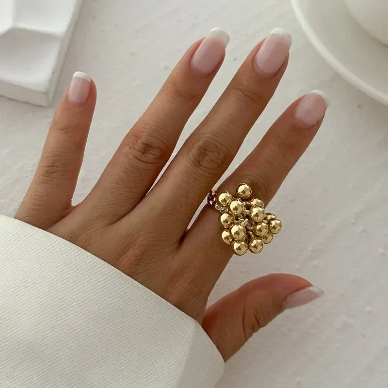 Boho Ring with Inlaid Pearls - Image 4