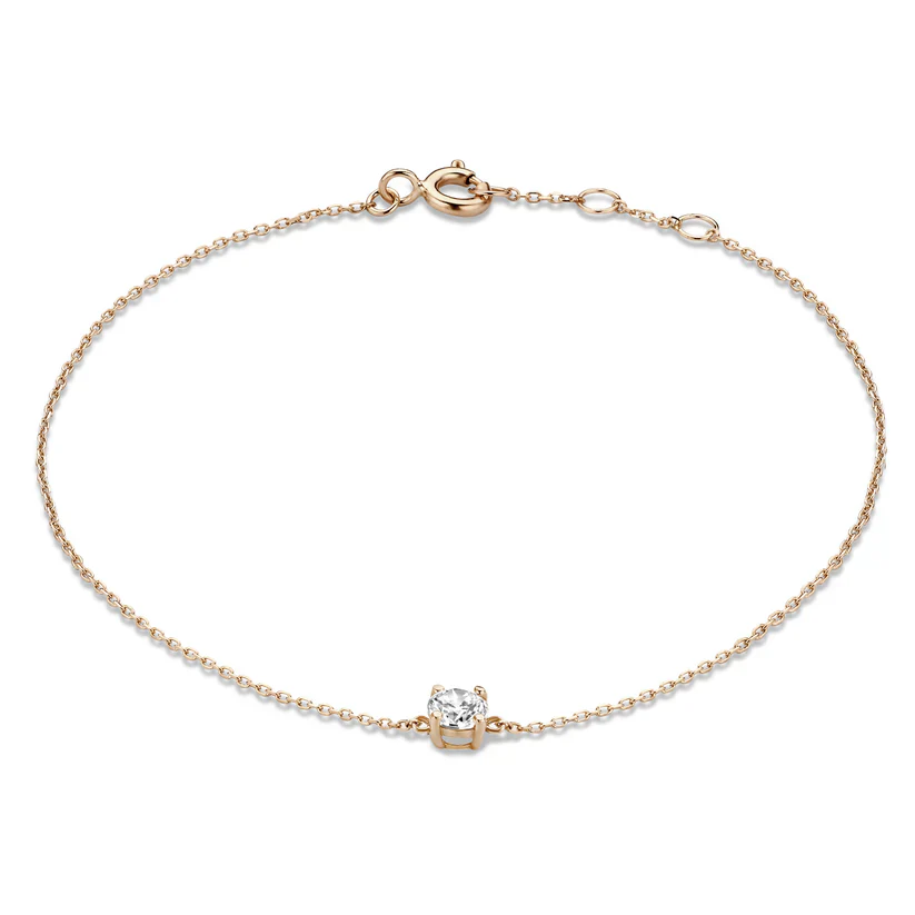 Cléa Moissanite Stone Bracelet | Gold - Image 8