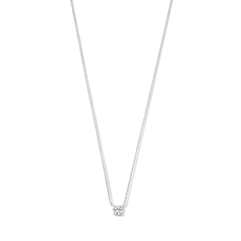 Clea Stone Necklace | White Gold