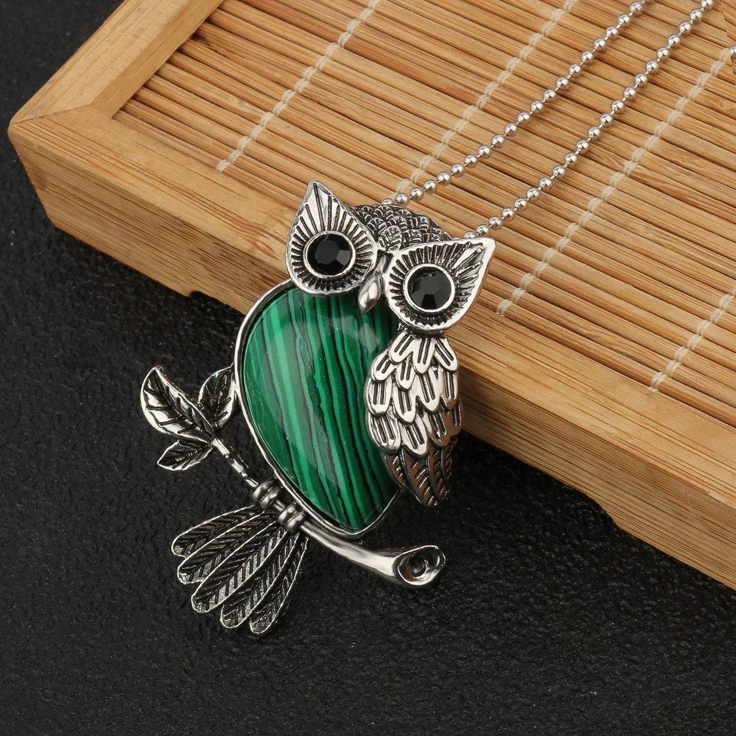 Crystal Owl Wisdom Pendant Necklace - Image 8