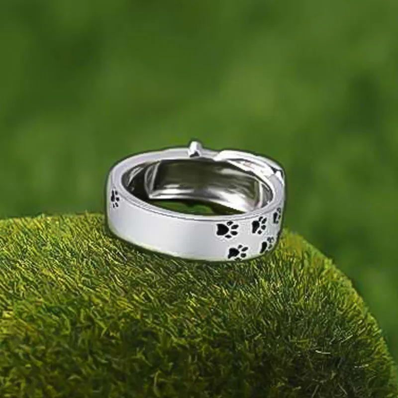 Cute and Stylish Dog-Inspired Collar Ring - Image 3