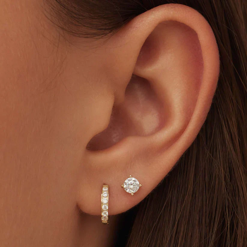 Dara Brillane Stone Earrings Set | Gold - Image 2