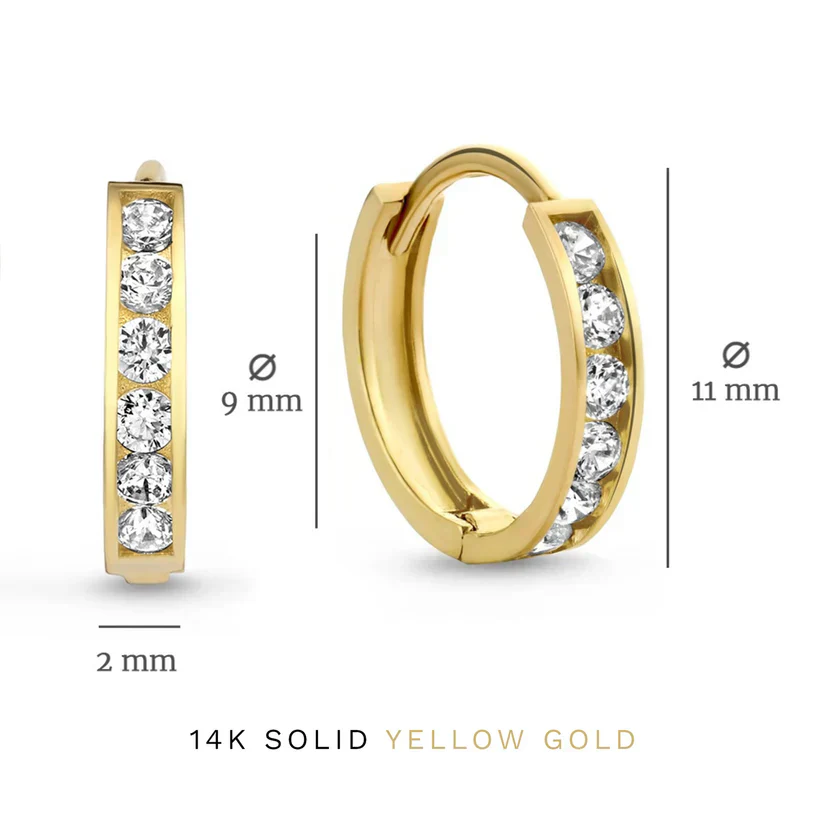 Dara Brillane Stone Earrings Set | Gold - Image 6