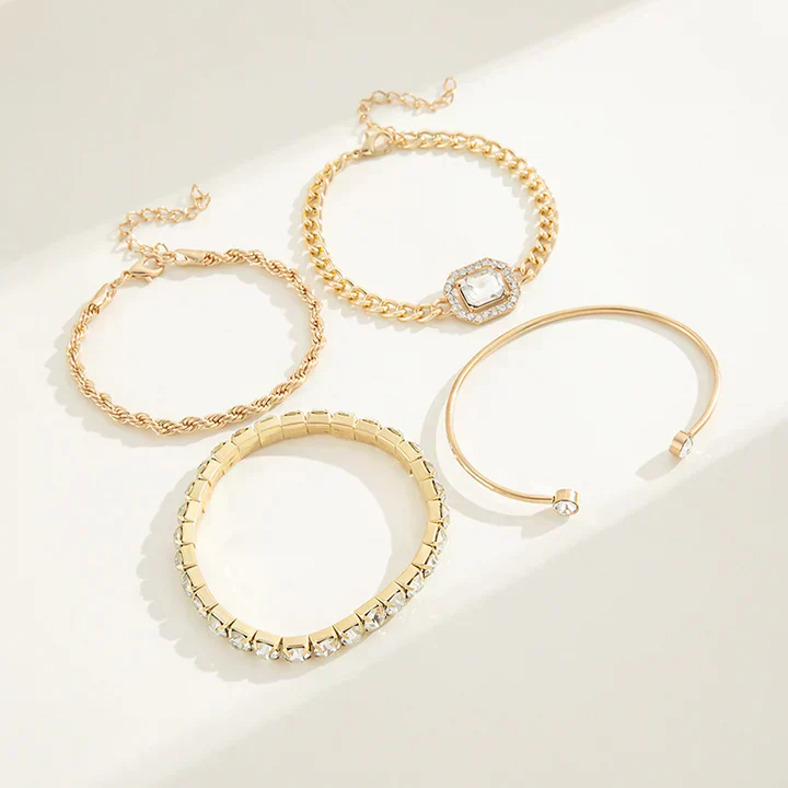 Domitia Calvina Bracelet Set | White Gold - Image 3