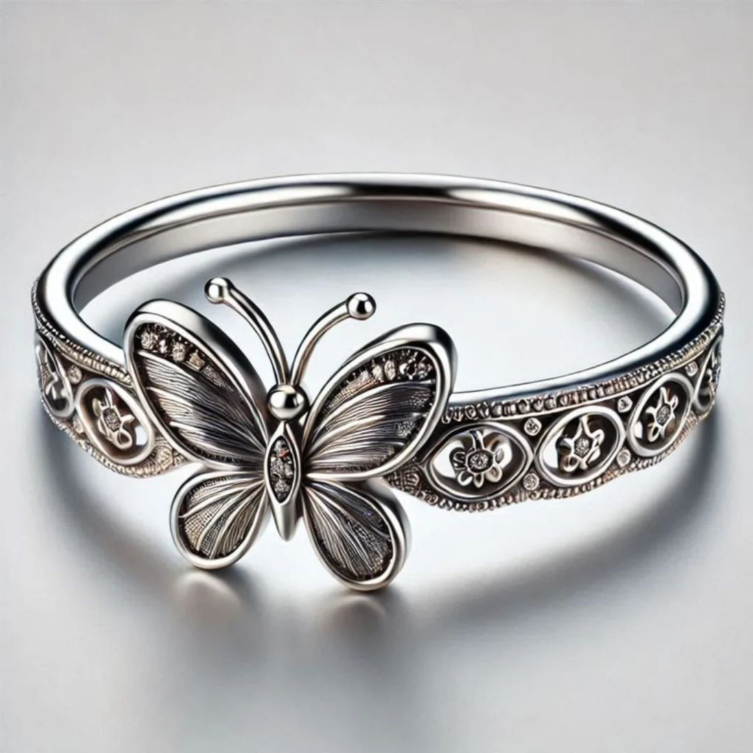 Exotic Silver Butterfly Ring