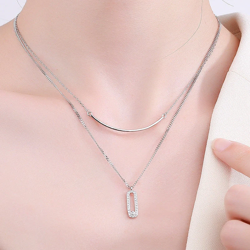 Gia Overlapping Crystal Necklace - Image 5