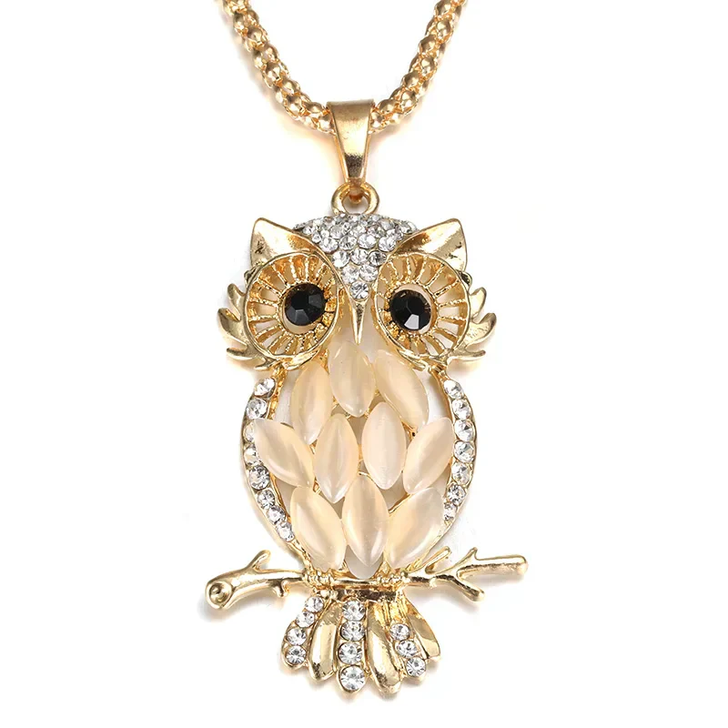 Golden Owl Necklace - Image 3