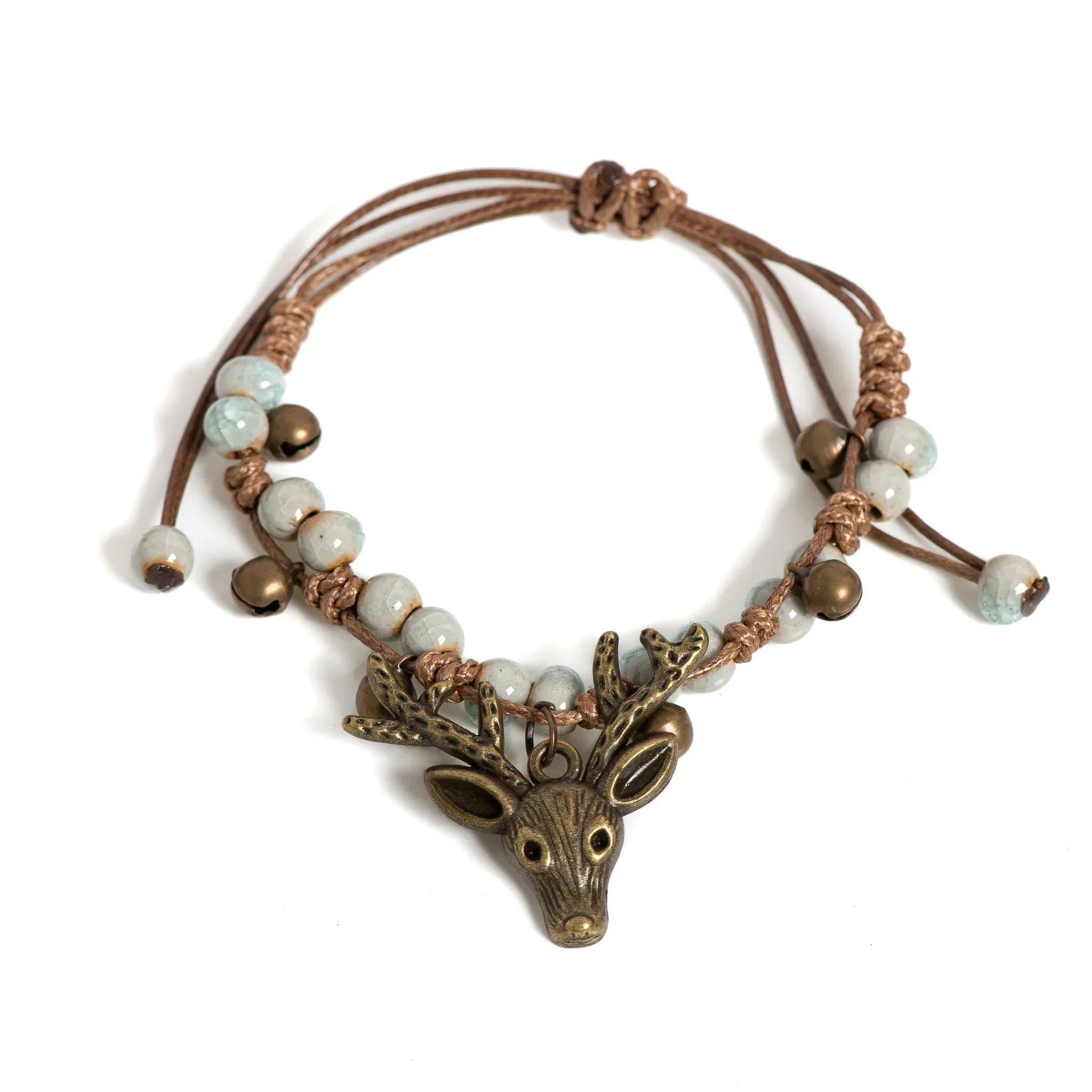 Handcrafted Ceramic Fawn Charm Bracelet - Image 5