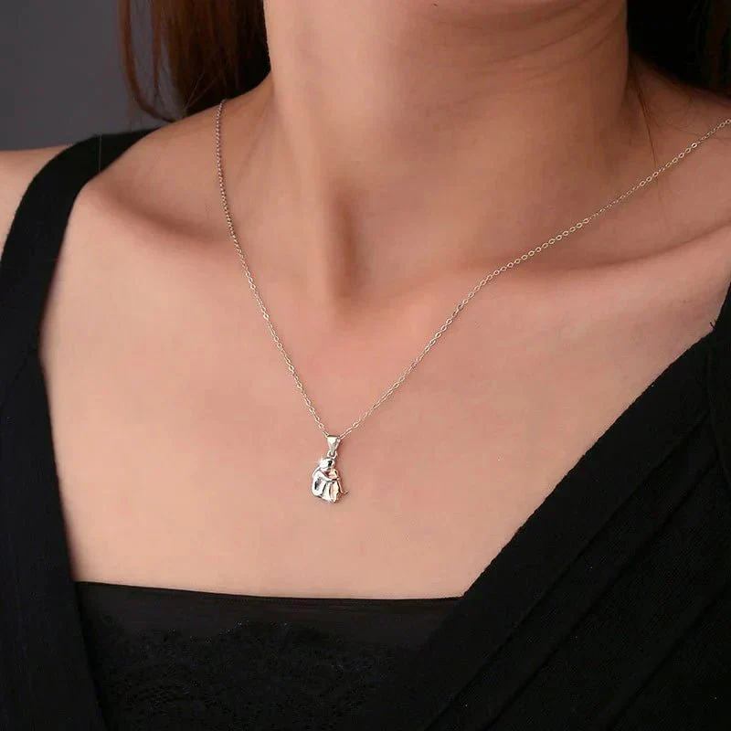 Hug Pendant Necklace with Bonus Earrings – Limited Time Offer - Image 2