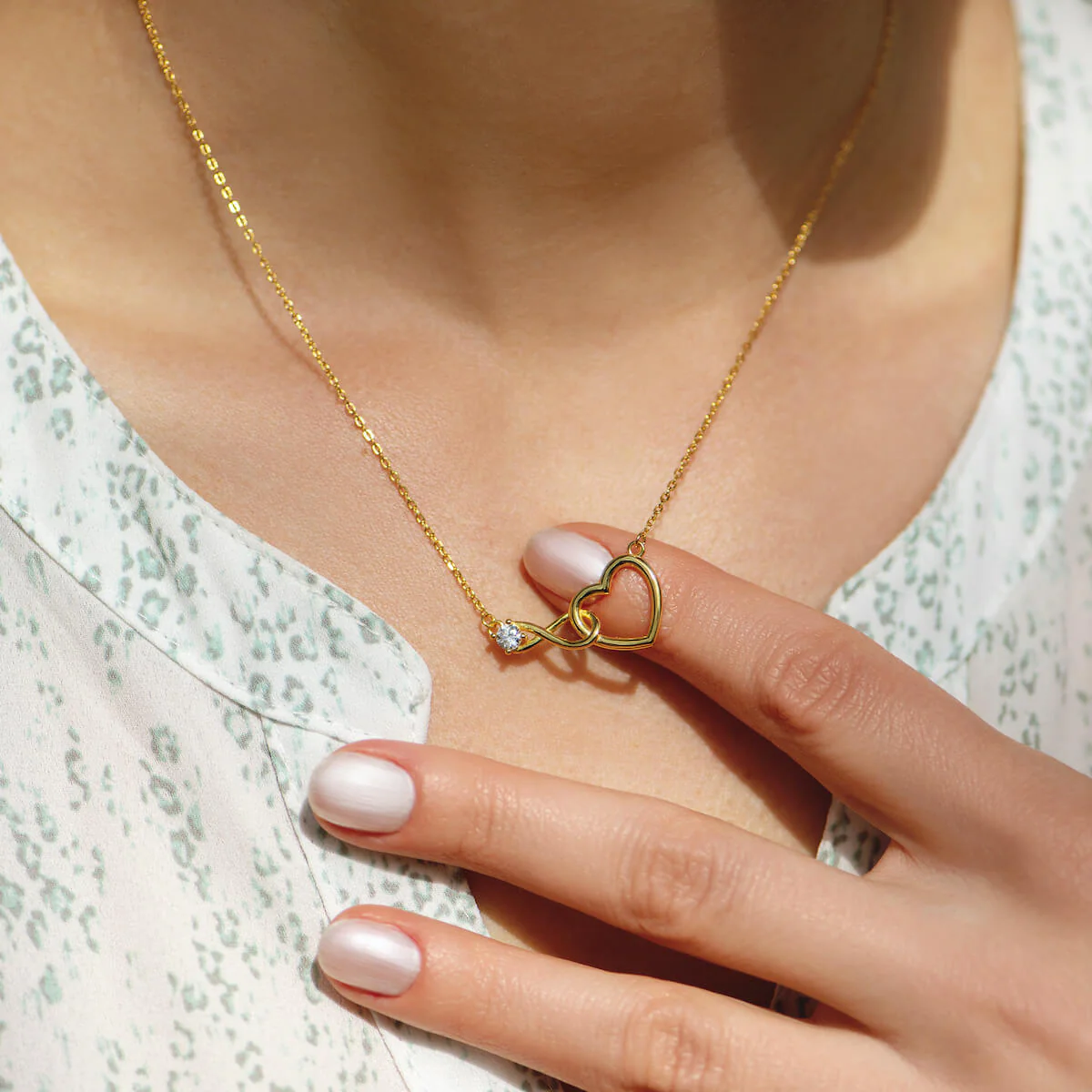 Infinity Heart Necklace - Image 2