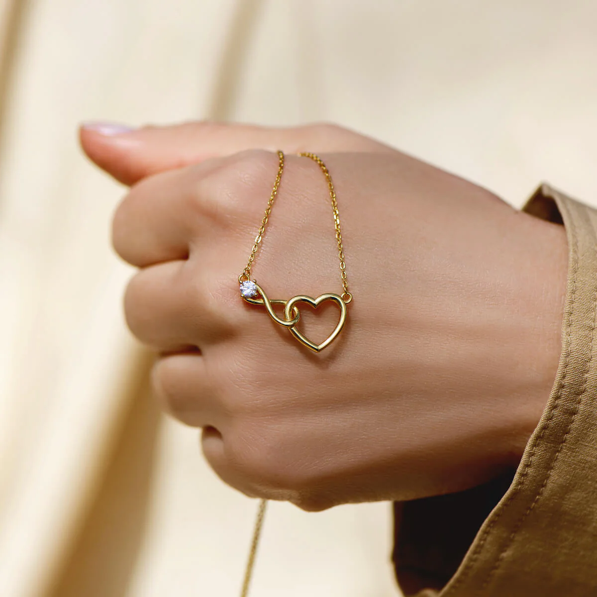 Infinity Heart Necklace - Image 3