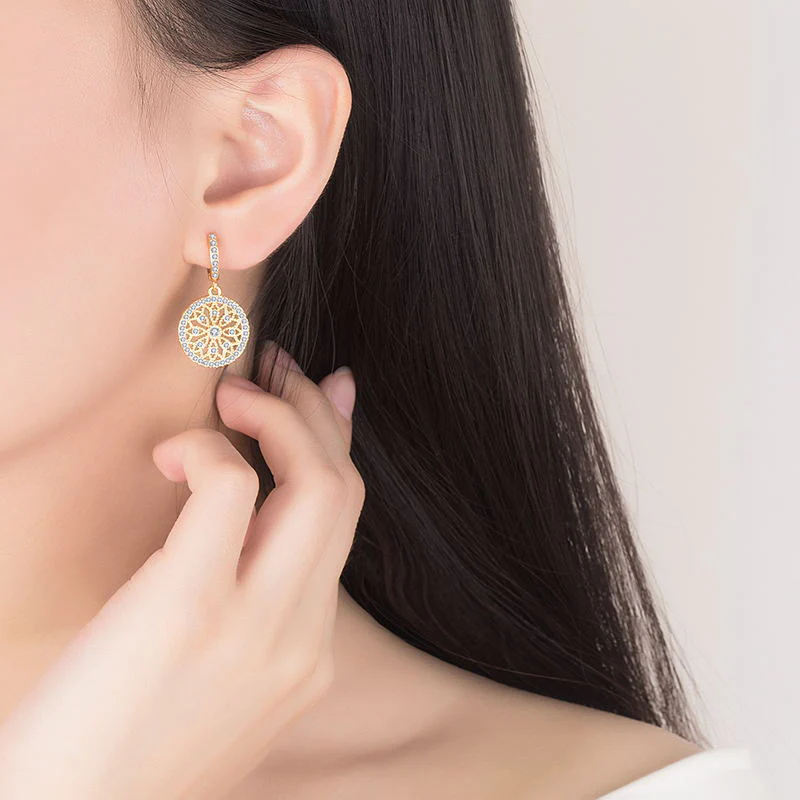 Kaleidoscope Gold Plated Earrings - Image 3