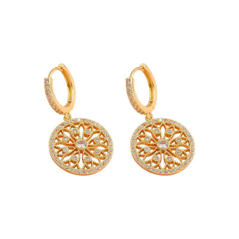 Kaleidoscope Gold Plated Earrings - Image 4