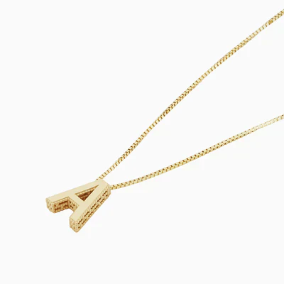 Love letter initial necklace | White Gold - Image 2