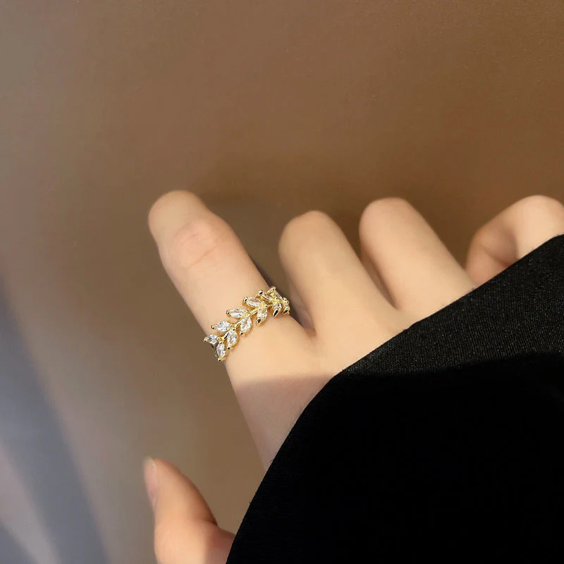 Matilda Gold Olive Ring