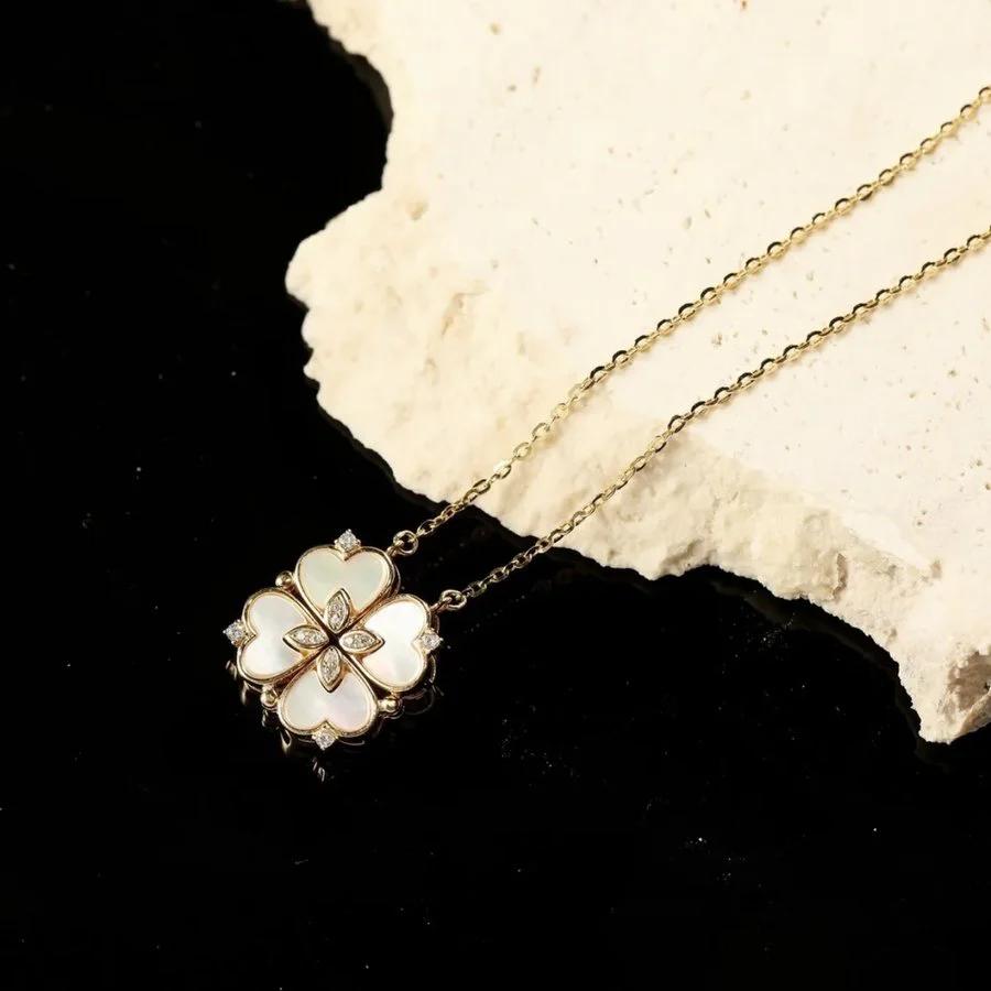 Musical Clover Necklace