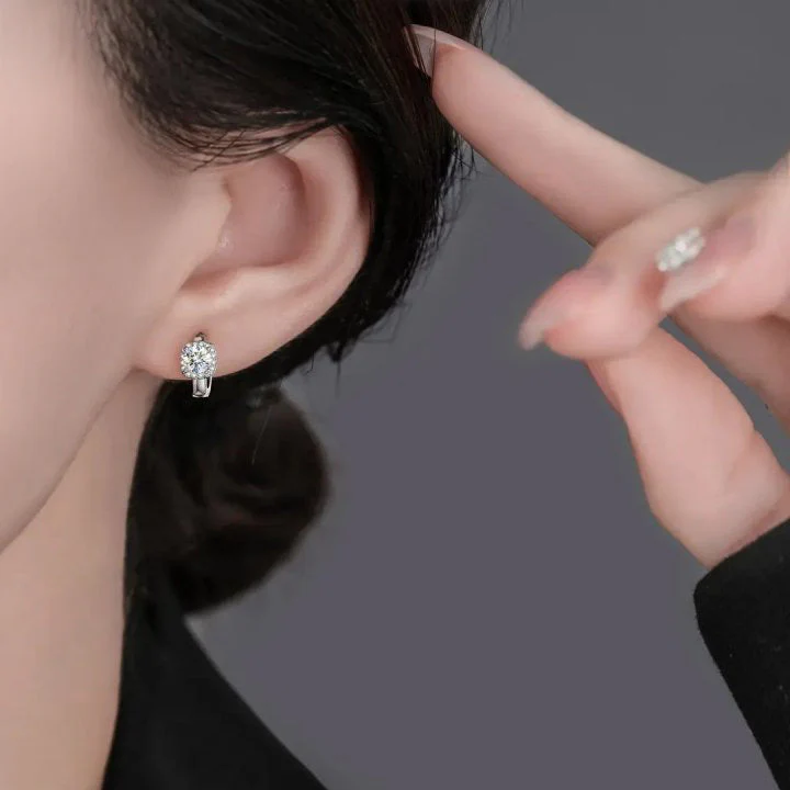 Nadine square earrings | White Gold - Image 2