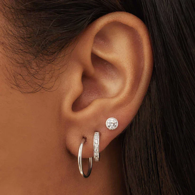 NoÃ©mie Sorel Earrings | White Gold - Image 3