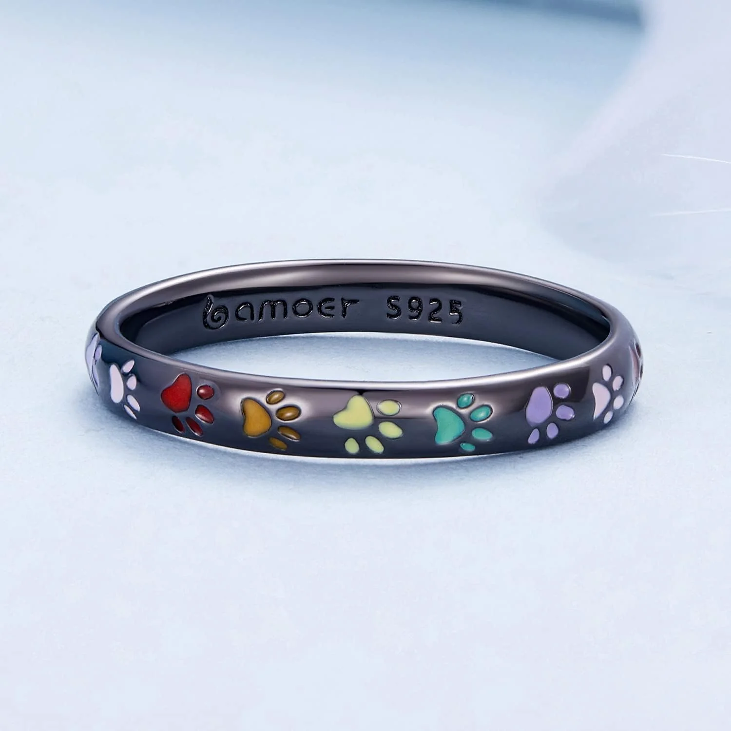 Sterling Silver Ring with Paw Design - Image 4