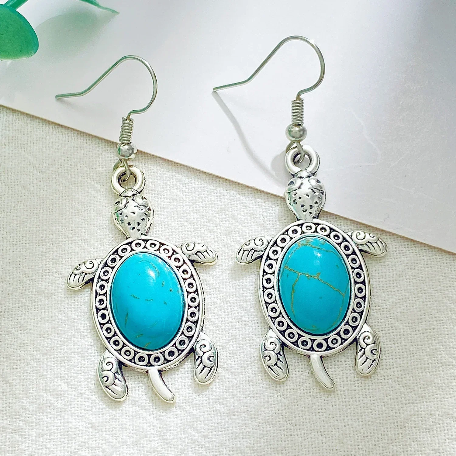 Turquoise Tortoise Jewelry Set - Image 3