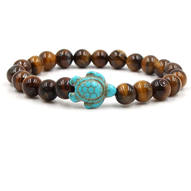 Unique Natural Stone Beads Turtle Bracelets - Image 3