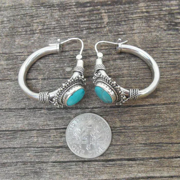 Vintage Turquoise Earrings - Image 3